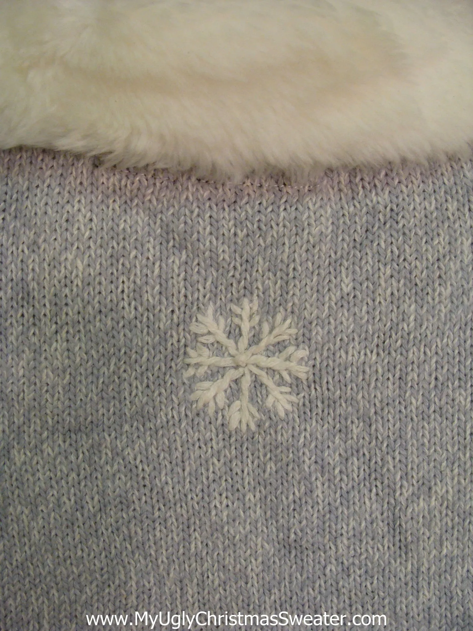 Blue Best Ugly Christmas Jumper with Garland