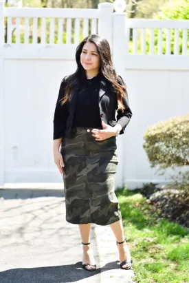 Camo Midi Skirt Camo Midi Skirt