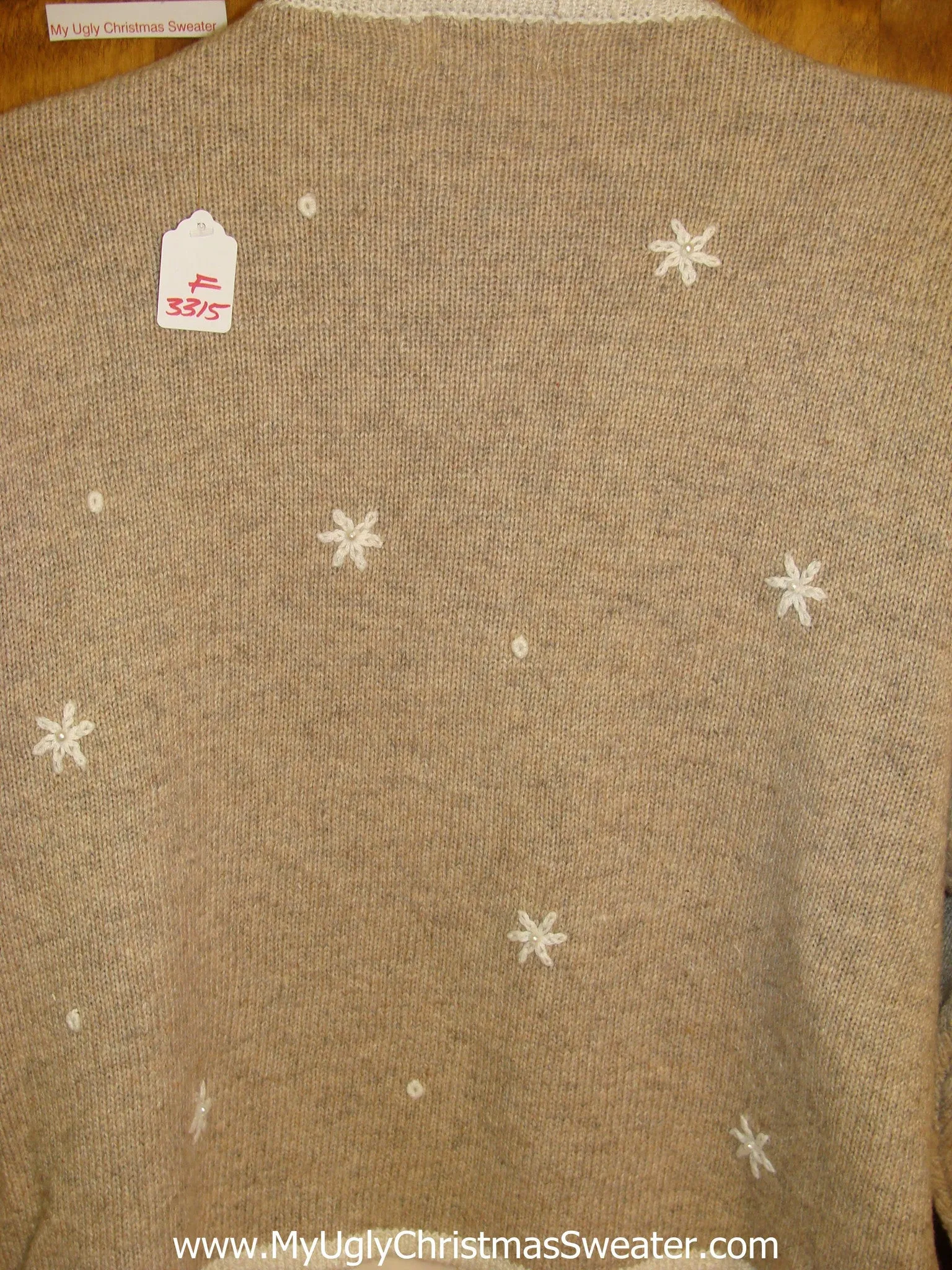 Dangling Pom Poms Cheap Ugly Christmas Sweater