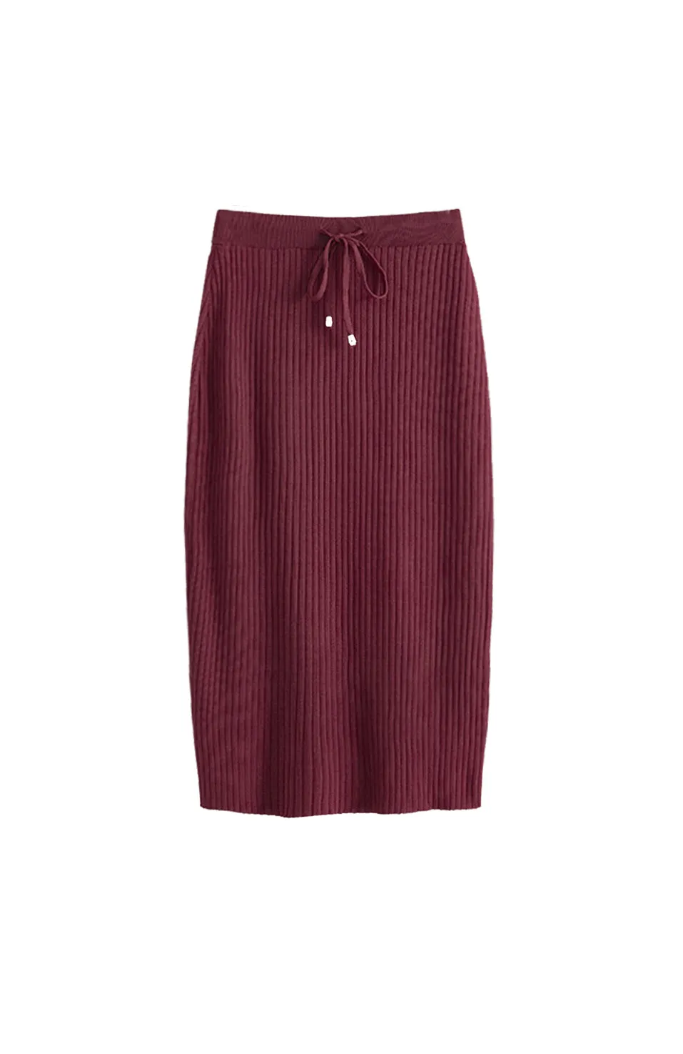Lotus Knit Skirt Red