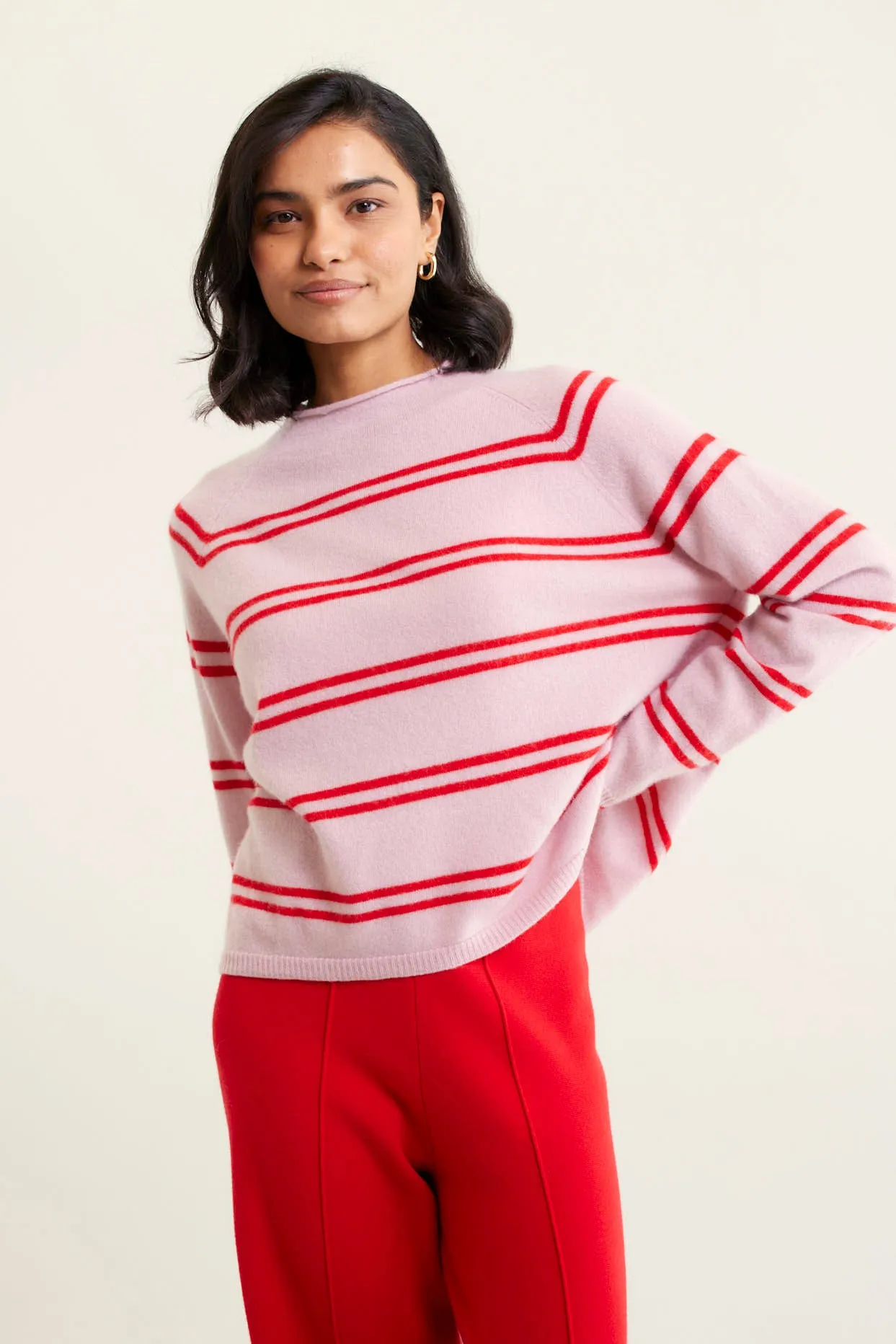 Midtown Cashmere Sweater In Blossom