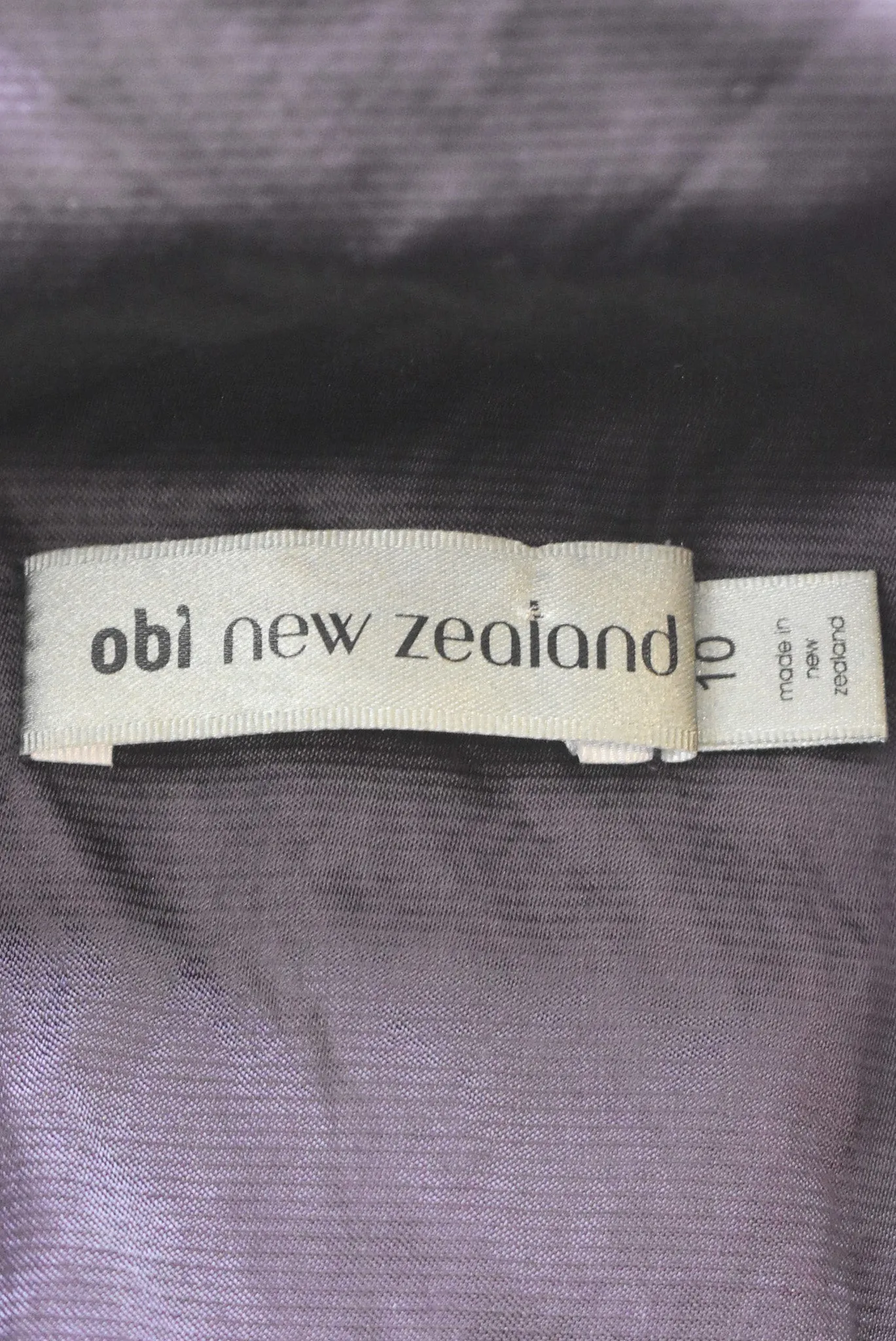 OBI NZ Made funky purple jacket, 10