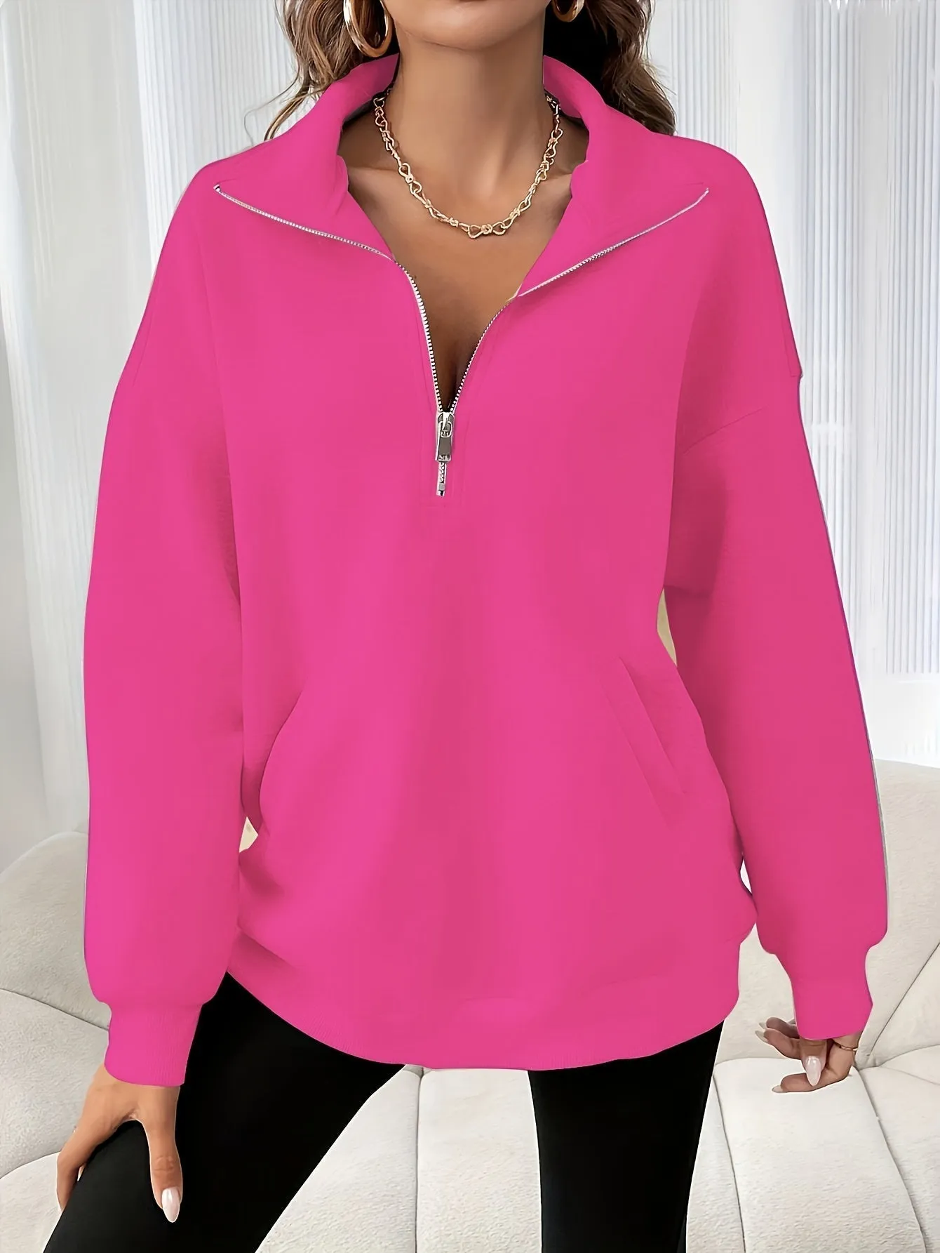 Stella - Half-Zip Sweater