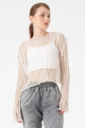 WORN-OUT STYLE KNITWEAR
